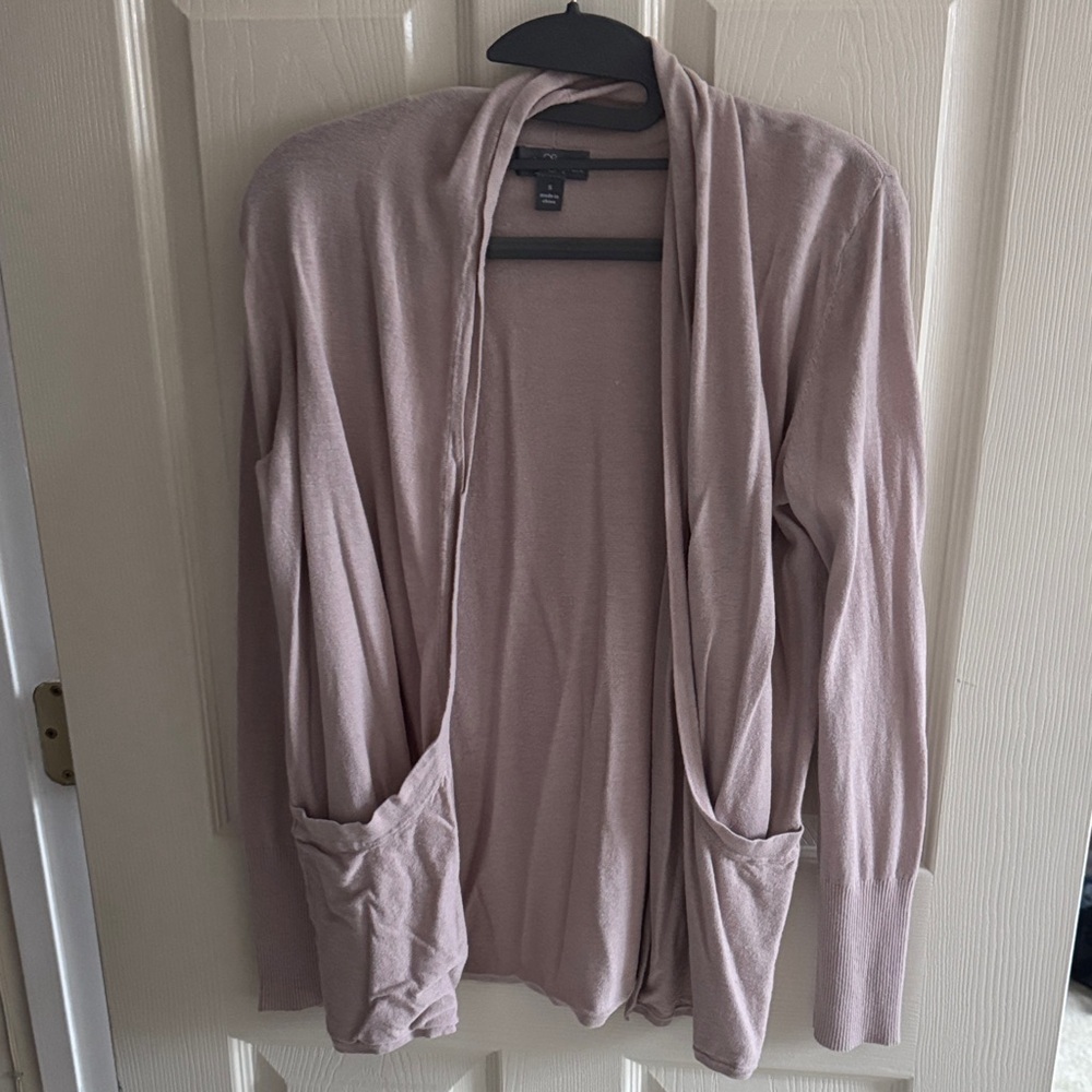 Market & Spruce Light Pink Women's Cardigan - Picture 3 of 4